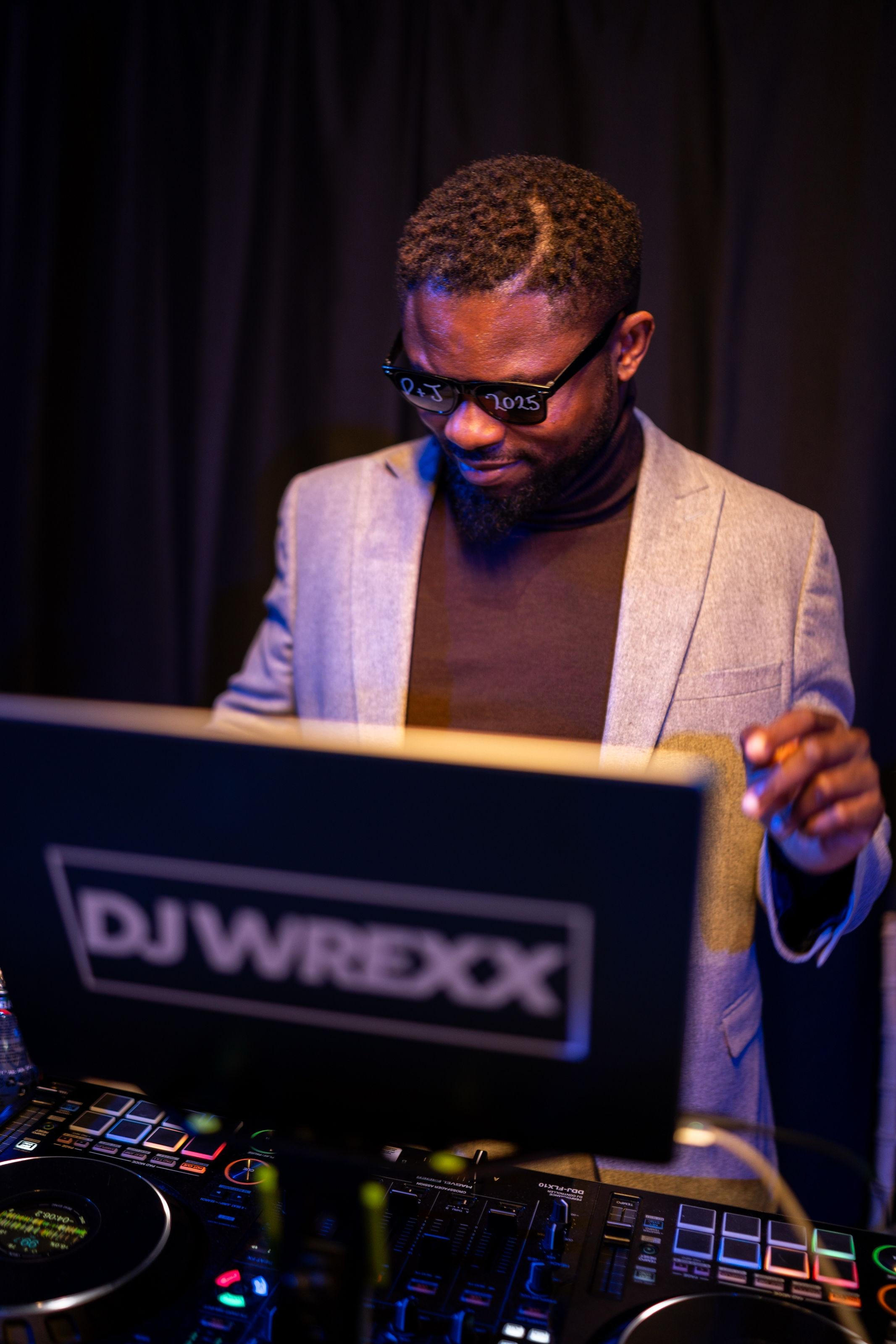 DJ Wrexx behind the decks